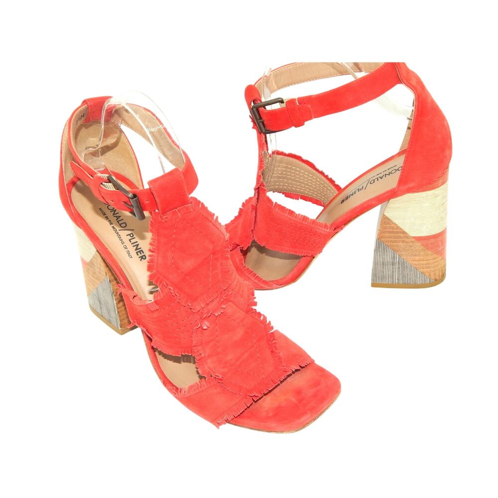 Women's Red Heeled Sandals